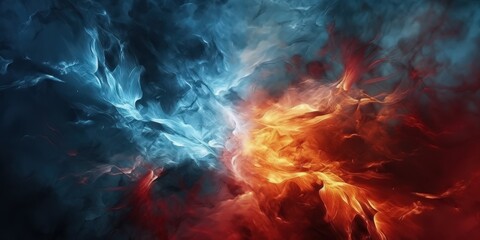 Wall Mural - Abstract Fire and Ice