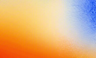 Wall Mural - Abstract color gradient background grainy orange blue yellow white noise texture backdrop