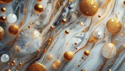 Wall Mural - Gold marble texture background,Generative AI