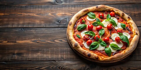 Poster - Authentic Italian pizza made with a long leavening process , traditional, Italian, crispy crust