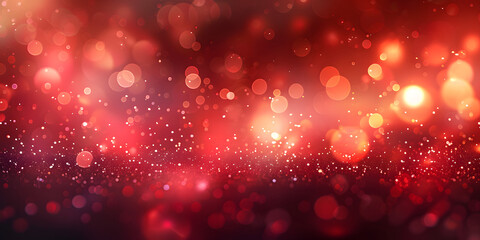 red glow particle abstract bokeh background