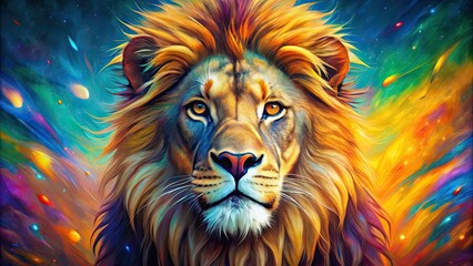  Artistic posters celebrating World Lion Day with vibrant designs and s , Lion, wildlife, conservation, celebration, event, global