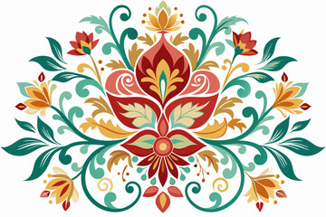 Wall Mural - Colorful outline Mandala Ornamental round doodle flower 