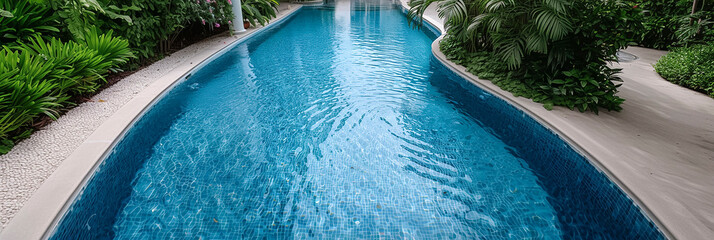 Wall Mural - water background. swimming pool and style life