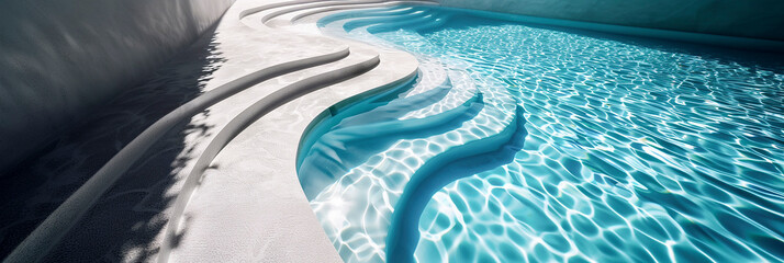 Wall Mural - water background. swimming pool and style life