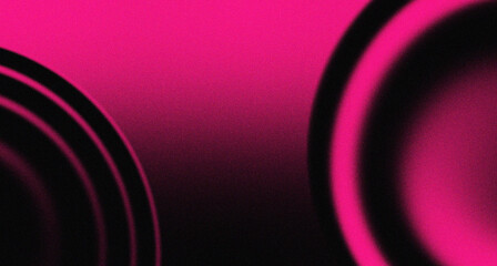 Wall Mural - Pink noise gradient background, grainy dark texture, retro banner design with copy space