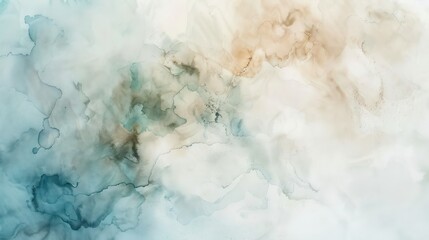 Wall Mural - Abstract watercolor textures in light hues, adding a sense of fluidity and tranquility 