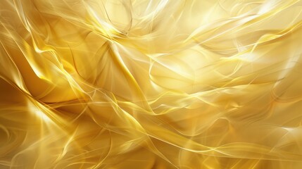 Wall Mural - Digital abstract artwork in shades of gold, with rich and opulent elements