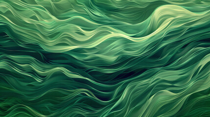 Wall Mural - abstract green wave background, green waves