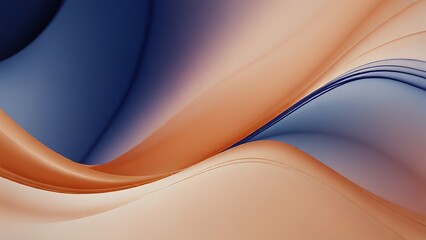 Background Abstract Soft , curving line in a gradient of Peach dan Royal Blue 5