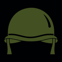 Wall Mural - military helmet illustration