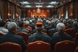 © nik_yurginson - A Sea of Suits: Attendees at a Formal Government Ceremony in a Grand Hall