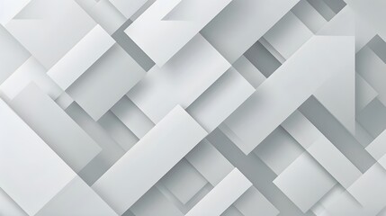 Poster - Abstract white geometric pattern on gray background modern digital technology global network metal bending for wallpaper, logo, banner, web design. 