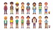 © vixion - Pixel Art Characters Set