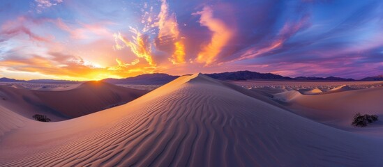 Canvas Print - Sunset over Sand Dunes