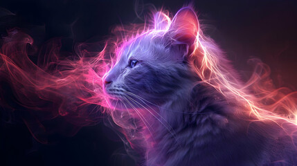 Sticker - Cat in Smoke