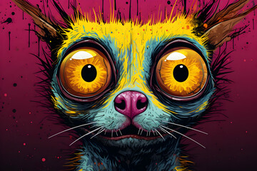 Wall Mural - Crazy Cat Eyes