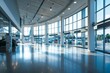 © Baba Images - Interior of a empty modern car dealership
