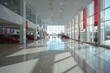 © Baba Images - Interior of a empty modern car dealership