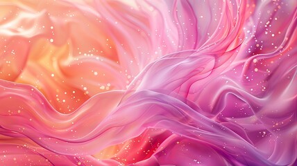 Wall Mural - A pink and orange background with a pink and orange swirl