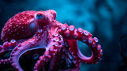 Poster - Octopus Close-Up: Vibrant Tentacles