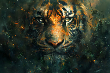 Poster - Tiger in the Jungle