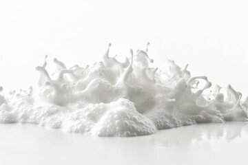 Poster - A close-up shot of a pile of white liquid, suitable for use in scientific or medical contexts