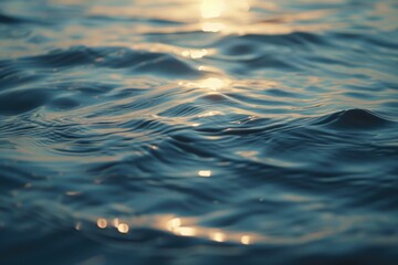 Poster - A close-up shot of a body of water with no additional context
