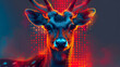 © Siasart Studio - Neon Deer Portrait