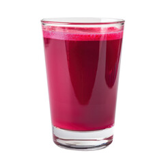 A glass of fresh beet juice, vibrant red and refreshing, perfect for a healthy drink.