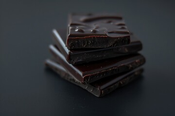 Aufkleber - A stack of chocolate bars stacked on top of each other, often used for display or photography