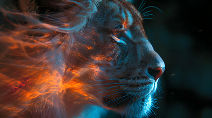 Poster - Fiery Tiger Close-Up