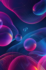 Poster - Soap bubbles floating in mid-air