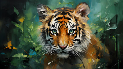 Poster - Tiger Cub in the Jungle