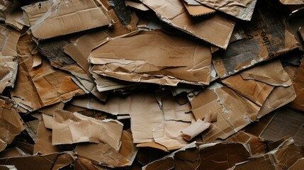 Canvas Print - A sheet of brown paper placed on a surface, possibly for use in crafting or note-taking