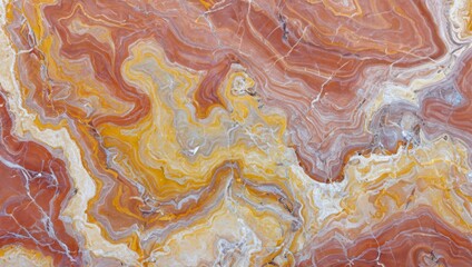 Wall Mural - Orange and white marble texture background