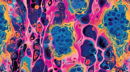 Poster - Vibrant seamless pattern for fabrics graphic design and backdrops