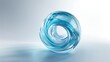 © Pixelplan - blue round bead, glass object 03