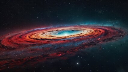 Wall Mural - Spiral Galaxy in Space.