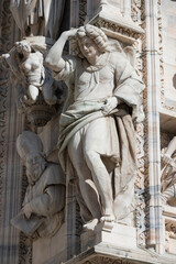 Wall Mural - Milan Duomo Cathedral high reliefs