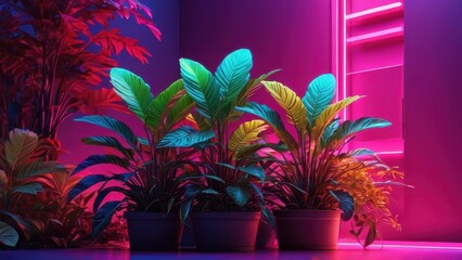 Sticker - Neon Plants.