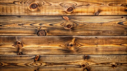 Wall Mural - Natural rusty wooden planks with visible knots and cracks create a warm, organic, and rustic textured background.