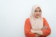 © Herwin Bahar - Expression of a Muslim woman wearing a hijab in the studio