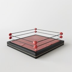 Sticker - Boxing Ring with Gloves