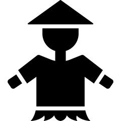 Sticker - scarecrow icon