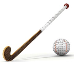 Sticker - Field Hockey Stick and Ball