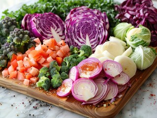 Wall Mural - Fresh Vegetables Ready for Cooking