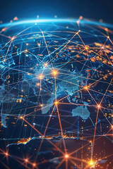 Visual representation of global business networks