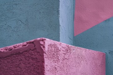 Wall Mural - geometric shapes and lines in pastel hues, creating a minimalist abstract composition.