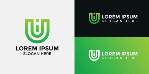 Wall Mural - U Logo Design Template Vector Graphic Branding